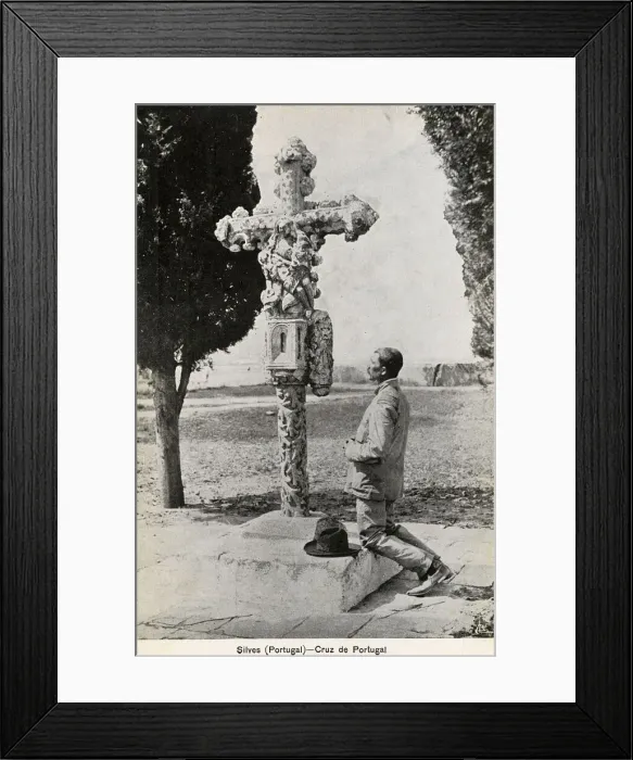 Framed Print : Cross of Portugal, Silves, Algarve, southern Portugal