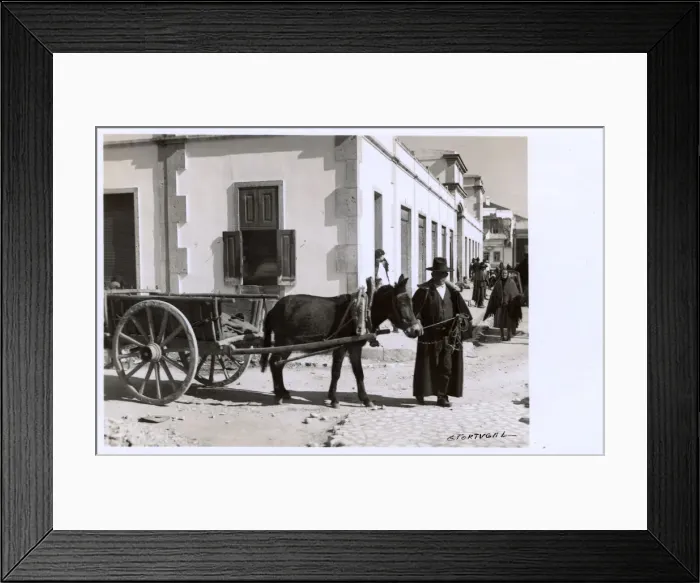 Framed Print : Street scene in Portimao, Algarve, southern Portugal Framed Print : Street scene in Portimao, Algarve, southern Portugal