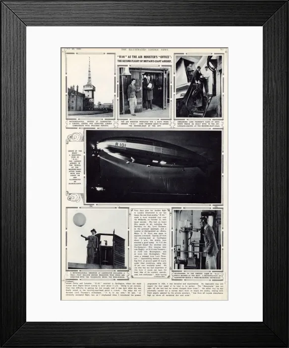 Framed Print : R101 as the air ministers office, 1929 Framed Print : R101 as the air ministers office, 1929