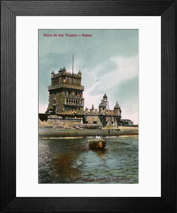 Framed Print : Tower of Belem on the Tagus River, Lisbon, Portugal Framed Print : Tower of Belem on the Tagus River, Lisbon, Portugal
