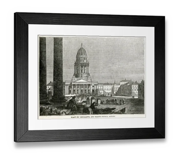 Framed Print : Place des Gendarmes and French church, Berlin Framed Print : Place des Gendarmes and French church, Berlin