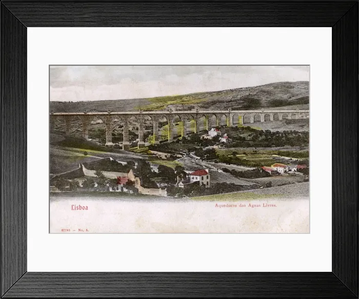 Framed Print : Aguas Livres Aqueduct, Lisbon, Portugal Framed Print : Aguas Livres Aqueduct, Lisbon, Portugal