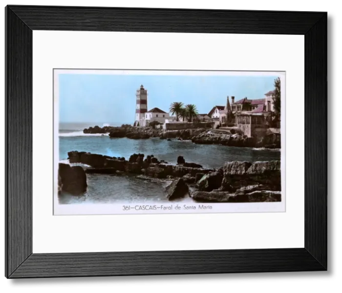 Framed Print : Santa Marta lighthouse, Estoril, Cascais, Portugal Framed Print : Santa Marta lighthouse, Estoril, Cascais, Portugal