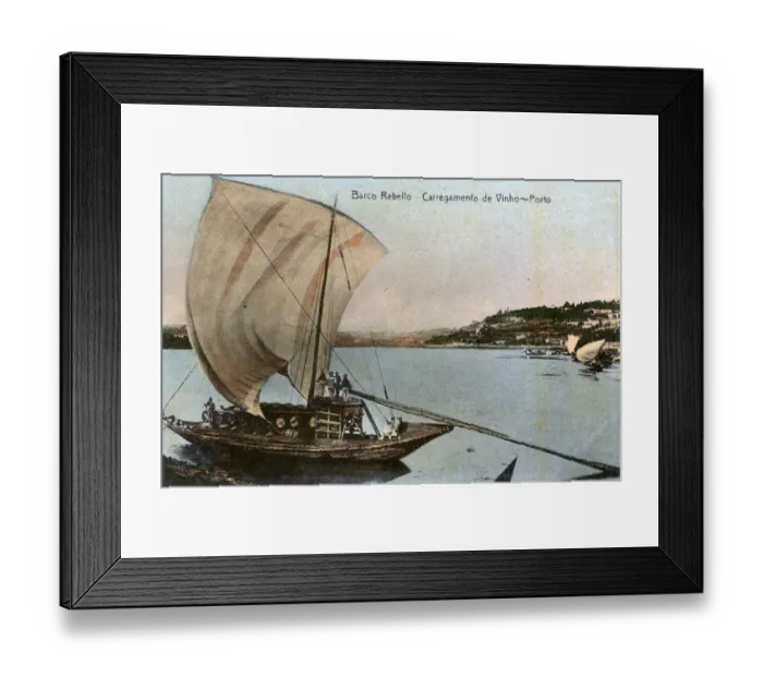 Framed Print : Wine boat on the River Douro, Porto, northern Portugal Framed Print : Wine boat on the River Douro, Porto, northern Portugal