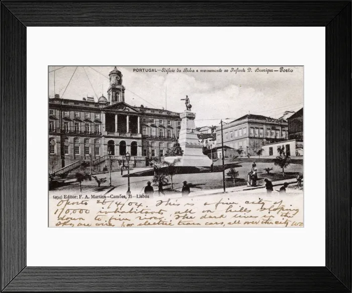 Framed Print : Praca do Infante Dom Henrique, Porto, northern Portugal Framed Print : Praca do Infante Dom Henrique, Porto, northern Portugal