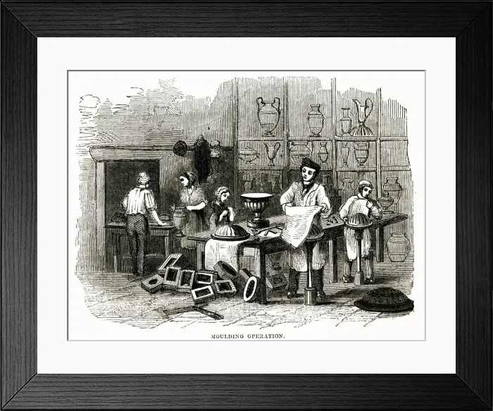 Framed Print : Porcelain manufacturers 1840s Framed Print : Porcelain manufacturers 1840s