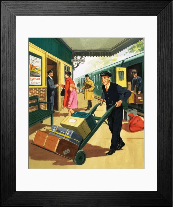 Framed Print : People You See: The Porter Framed Print : People You See: The Porter