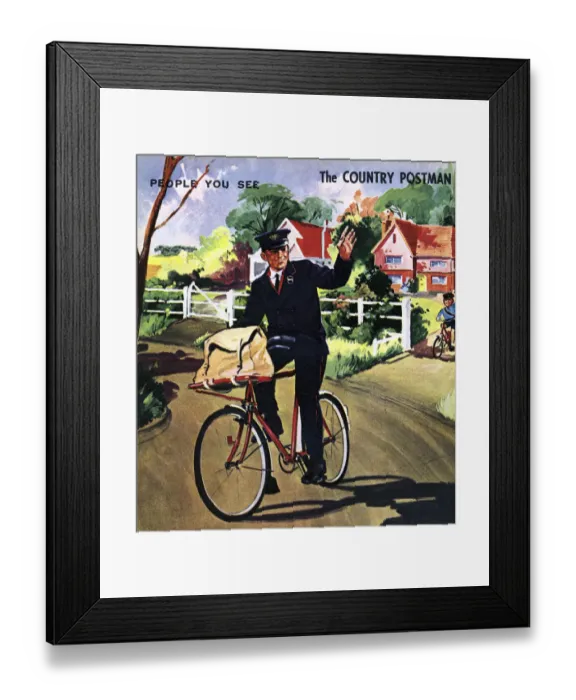 Framed Print : The Country Postman Framed Print : The Country Postman