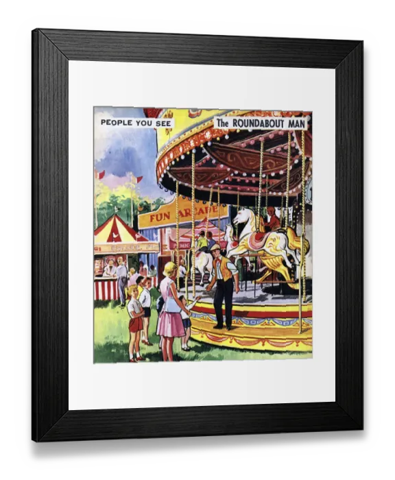 Framed Print : The Roundabout Man Framed Print : The Roundabout Man