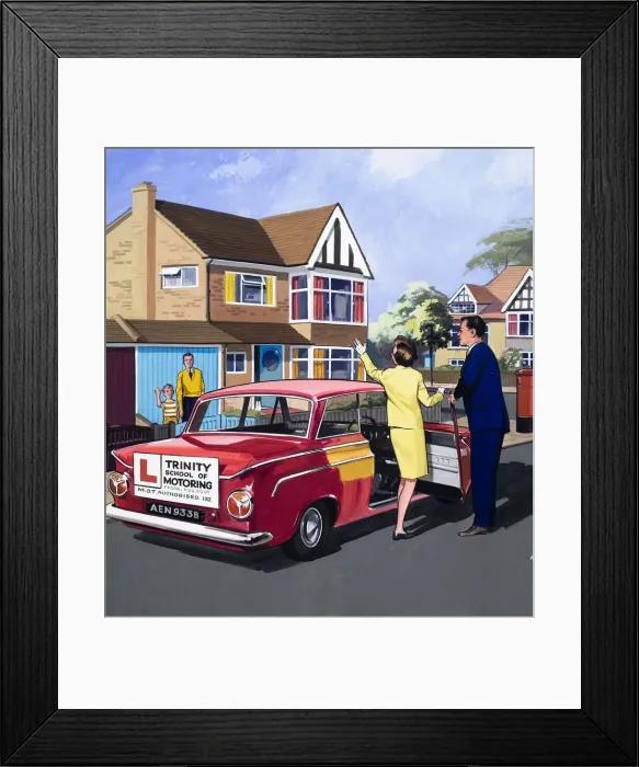 Framed Print : Driving Instructor Framed Print : Driving Instructor