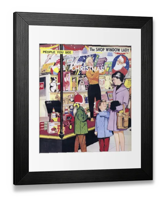 Framed Print : The Shop Window Lady Framed Print : The Shop Window Lady