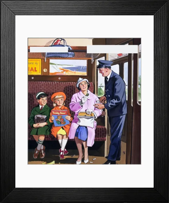 Framed Print : The Ticket Inspector Framed Print : The Ticket Inspector
