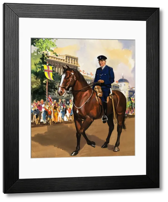 Framed Print : Mounted Policeman Framed Print : Mounted Policeman