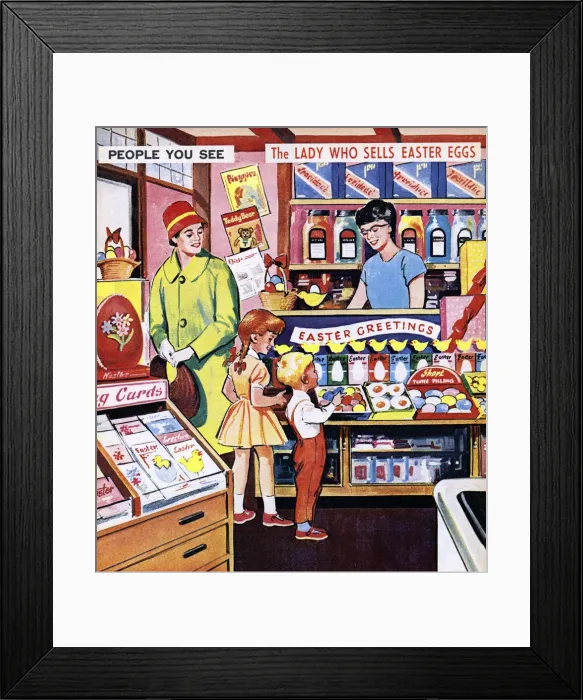 Framed Print : The Lady Who Sells Easter Eggs Framed Print : The Lady Who Sells Easter Eggs