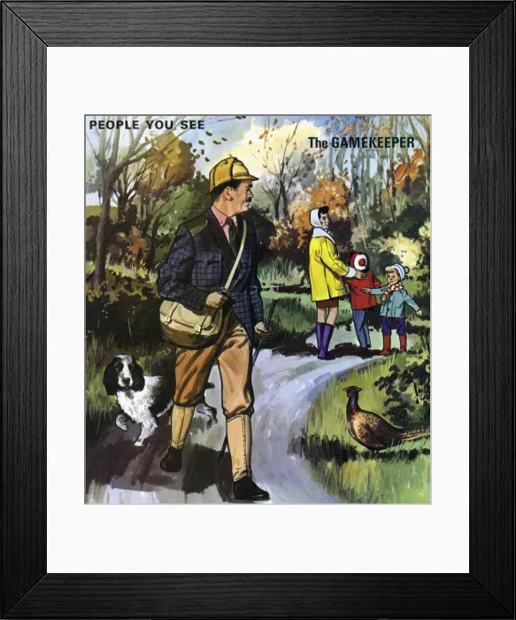 Framed Print : The Gamekeeper Framed Print : The Gamekeeper