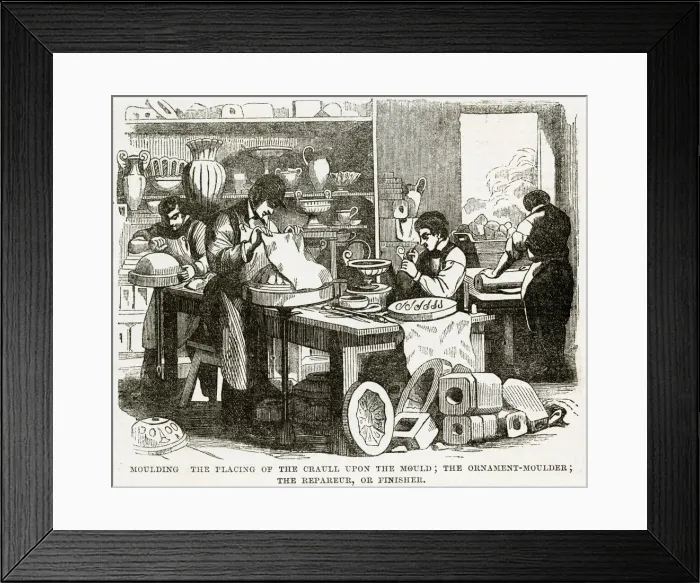 Framed Print : Porcelain manufacturers 1848 Framed Print : Porcelain manufacturers 1848