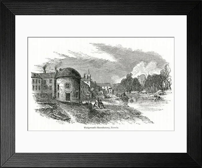Framed Print : Wedgwoods manufactory in Etruria 1857 Framed Print : Wedgwoods manufactory in Etruria 1857