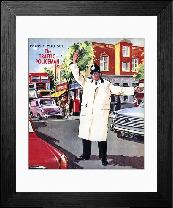 Framed Print : The Traffic Policeman Framed Print : The Traffic Policeman