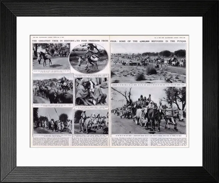 Framed Print : The greatest trek in history, Partition 1947 Framed Print : The greatest trek in history, Partition 1947