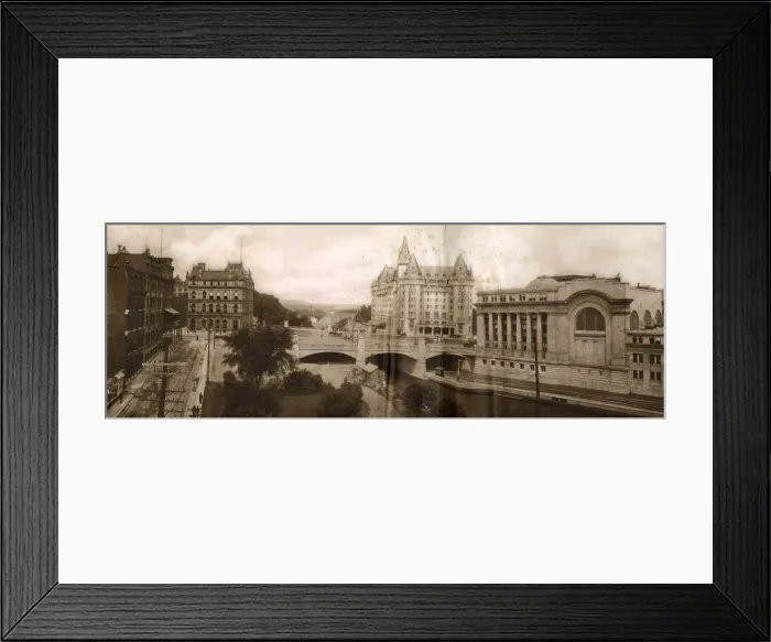Framed Print : Panorama with Chateau Laurier, Ottawa, Ontario, Canada Framed Print : Panorama with Chateau Laurier, Ottawa, Ontario, Canada