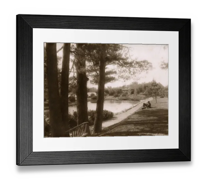 Framed Print : Lily Pond and bridge, Ottawa, Ontario, Canada Framed Print : Lily Pond and bridge, Ottawa, Ontario, Canada