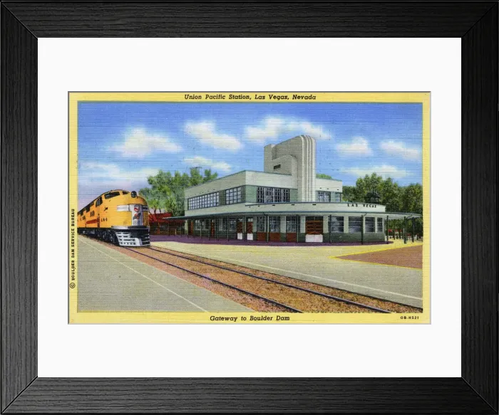 Framed Print : Union Pacific Station, Las Vegas, Nevada, USA Framed Print : Union Pacific Station, Las Vegas, Nevada, USA