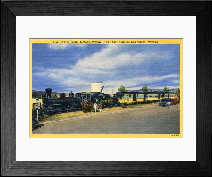 Framed Print : Old train, Hotel Last Frontier, Las Vegas, Nevada, USA Framed Print : Old train, Hotel Last Frontier, Las Vegas, Nevada, USA