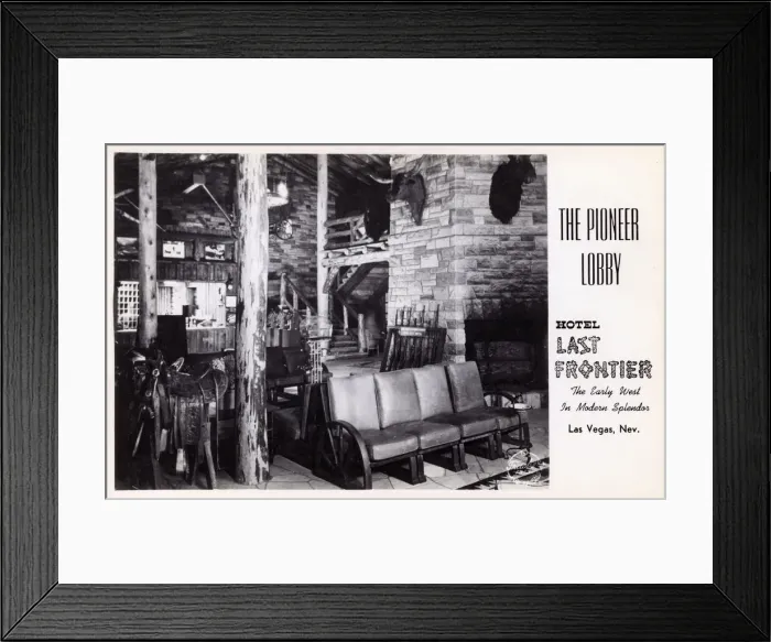 Framed Print : Pioneer Lobby, Hotel Last Frontier, Las Vegas, USA Framed Print : Pioneer Lobby, Hotel Last Frontier, Las Vegas, USA