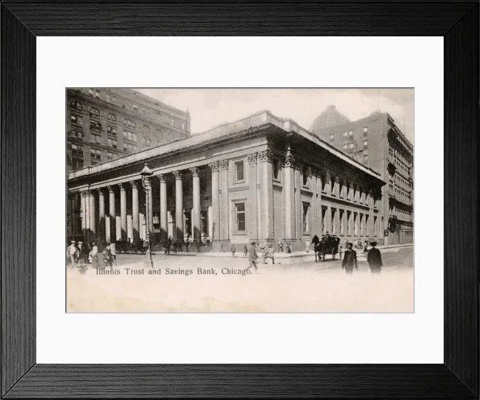 Framed Print : Illinois Trust and Savings Bank, Chicago, Illinois, USA Framed Print : Illinois Trust and Savings Bank, Chicago, Illinois, USA