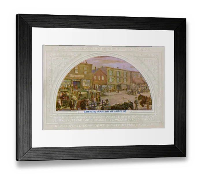 Framed Print : View of Clark Street, Chicago, Illinois, USA Framed Print : View of Clark Street, Chicago, Illinois, USA