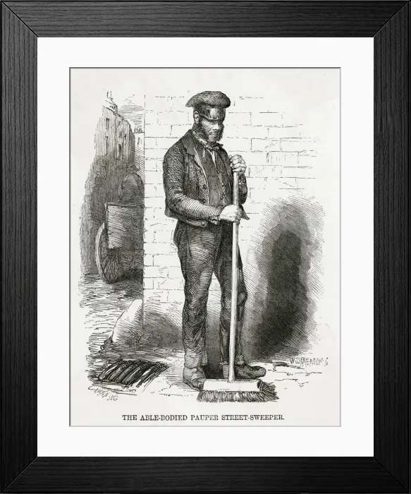 Framed Print : Able-bodied street-sweeper Framed Print : Able-bodied street-sweeper