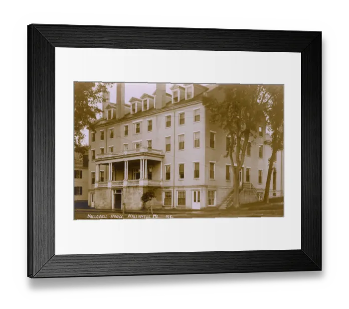 Framed Print : Hallowell House Hotel, Hallowell, Maine, USA