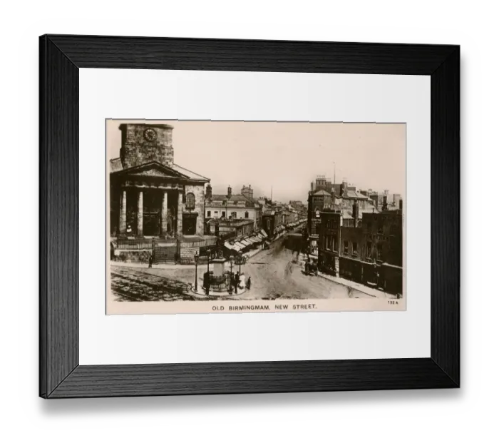 Framed Print : New Street, Birmingham, West Midlands Framed Print : New Street, Birmingham, West Midlands