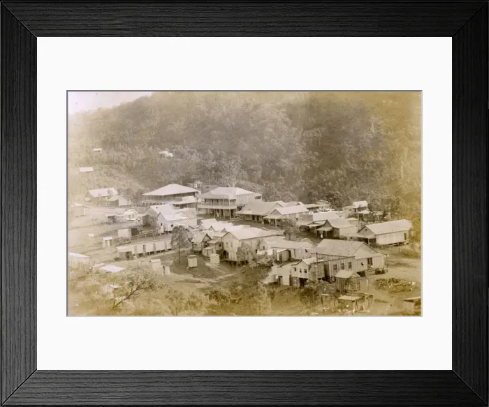 Framed Print : Aerial view of Herberton, Queensland, Australia Framed Print : Aerial view of Herberton, Queensland, Australia