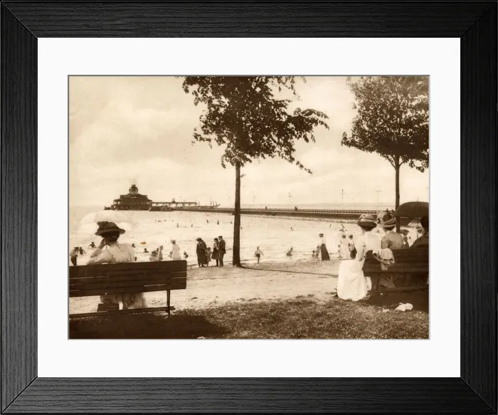 Framed Print : People bathing, Britannia Beach, Ottawa, Ontario, Canada Framed Print : People bathing, Britannia Beach, Ottawa, Ontario, Canada