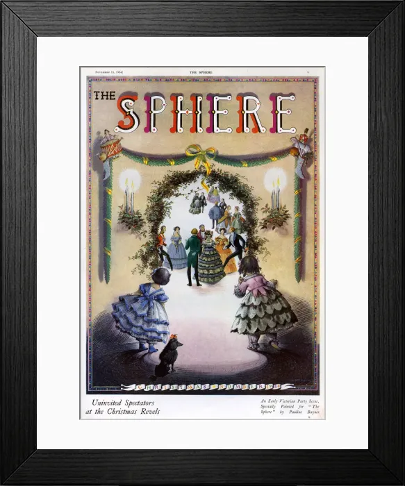 Framed Print : The Sphere Christmas number cover by Pauline Baynes Framed Print : The Sphere Christmas number cover by Pauline Baynes