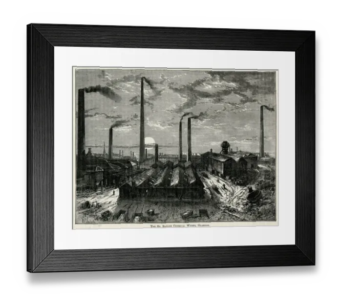 Framed Print : Charles Tennants St. Rollox Chemical Works Framed Print : Charles Tennants St. Rollox Chemical Works