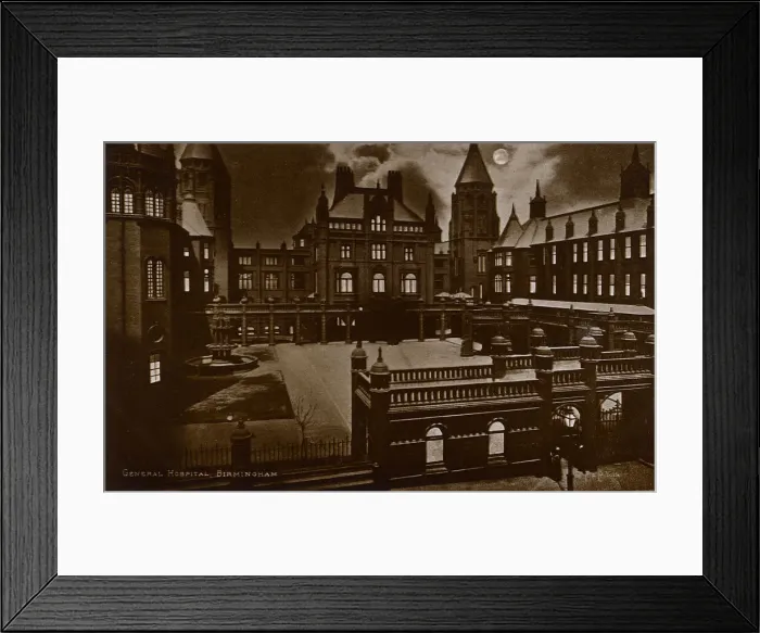 Framed Print : General Hospital, Birmingham, West Midlands, UK Framed Print : General Hospital, Birmingham, West Midlands, UK
