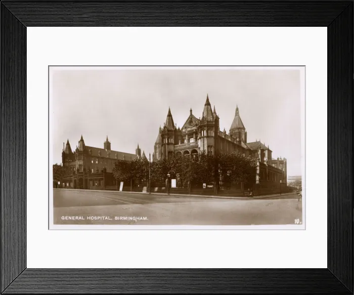 Framed Print : General Hospital, Birmingham, West Midlands, UK Framed Print : General Hospital, Birmingham, West Midlands, UK