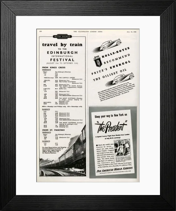 Framed Print : Travel by train to the Edinburgh International Festival Framed Print : Travel by train to the Edinburgh International Festival