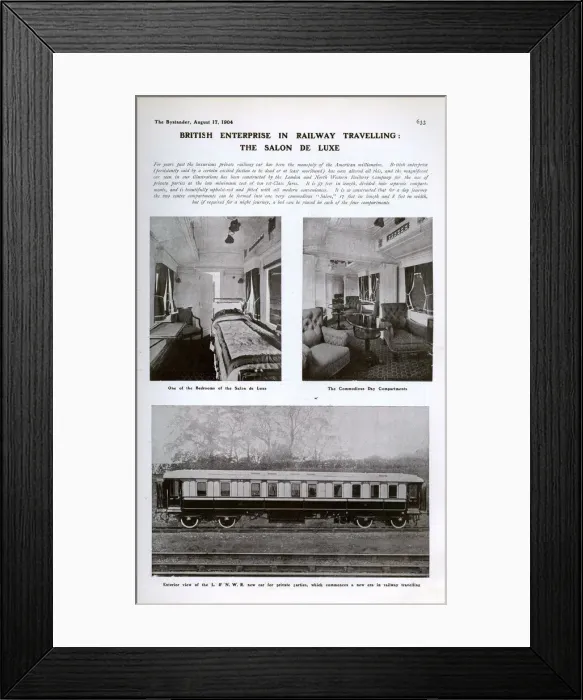 Framed Print : British enterprise in railway travelling: the salon de luxe Framed Print : British enterprise in railway travelling: the salon de luxe