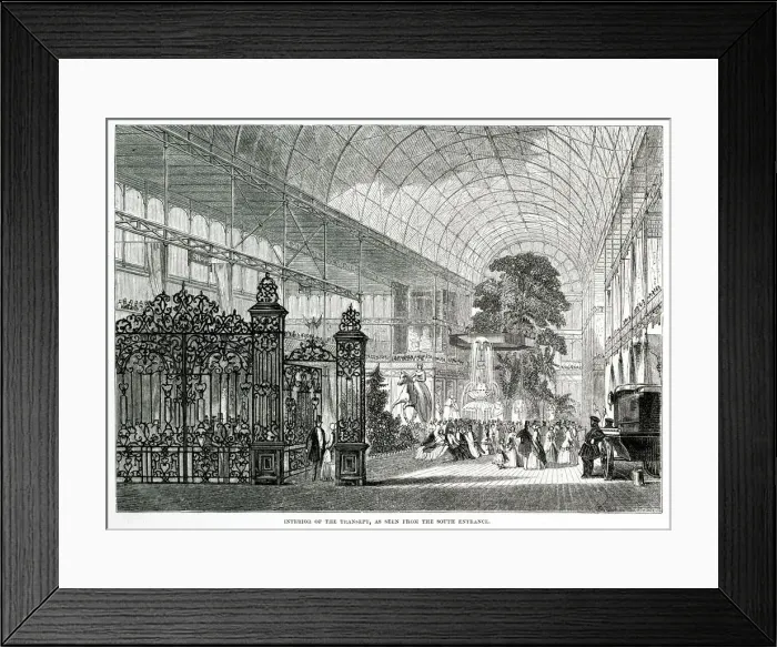 Framed Print : Interior of The Great Exhibition 1851 Framed Print : Interior of The Great Exhibition 1851