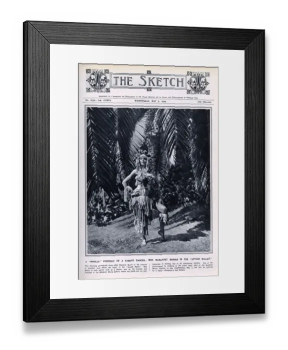 Framed Print : The Sketch cover - Margaret Morris Framed Print : The Sketch cover - Margaret Morris