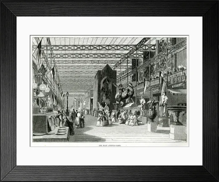 Framed Print : Interior of The Great Exhibition 1851 Framed Print : Interior of The Great Exhibition 1851