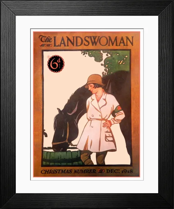 Framed Print : The Landswoman - Christmas Number - Cover Framed Print : The Landswoman - Christmas Number - Cover