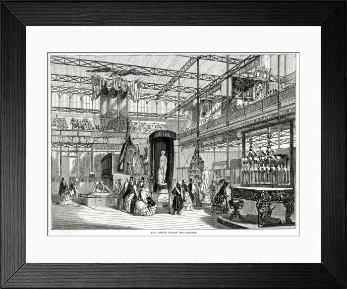 Framed Print : Interior of The Great Exhibition 1851 Framed Print : Interior of The Great Exhibition 1851