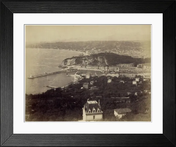 Framed Print : The coast at Nice, France - French Riviera Framed Print : The coast at Nice, France - French Riviera
