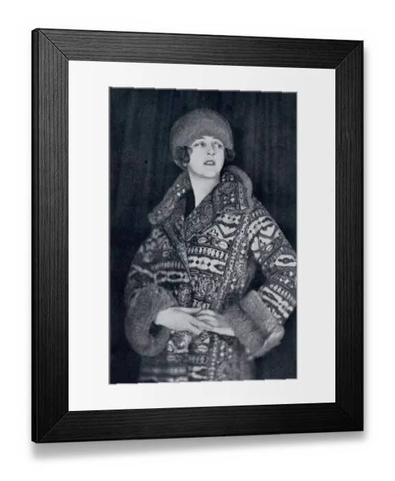 Framed Print : Clare Sheridan by Madame Yevonde Framed Print : Clare Sheridan by Madame Yevonde