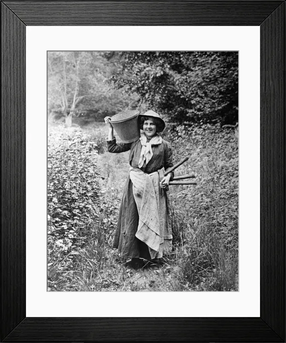 Framed Print : Milkmaid, 1890s Framed Print : Milkmaid, 1890s