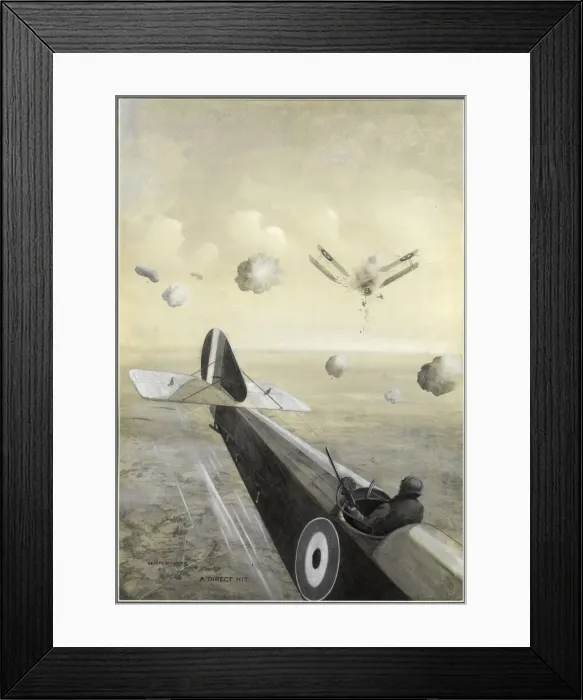 Framed Print : A Direct Hit, by Geoffrey Watson, WW1